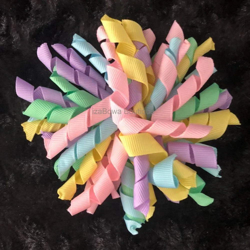 Soft Pastel Korker Bow   4B2101  Handmade NWT Boutique